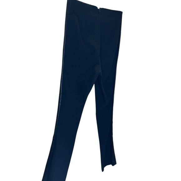 Rag & Bone - “Simone” Stretch, Ankle Pant with Lamb Leather Sides - Size 2 Black - Picture 7 of 15